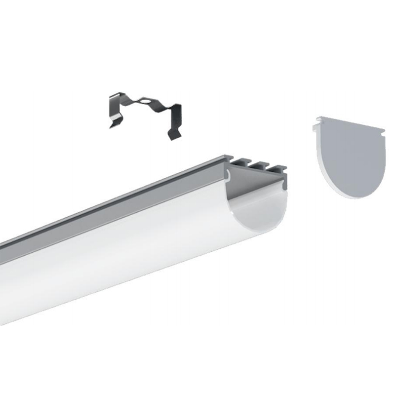 LED Strip Channel Aluminum Profile Extrusion For 20mm Double Row CCT LED Lighting Strips LED Strip Channel Aluminum Profile Extrusion For 20mm Double Row CCT LED Lighting Strips